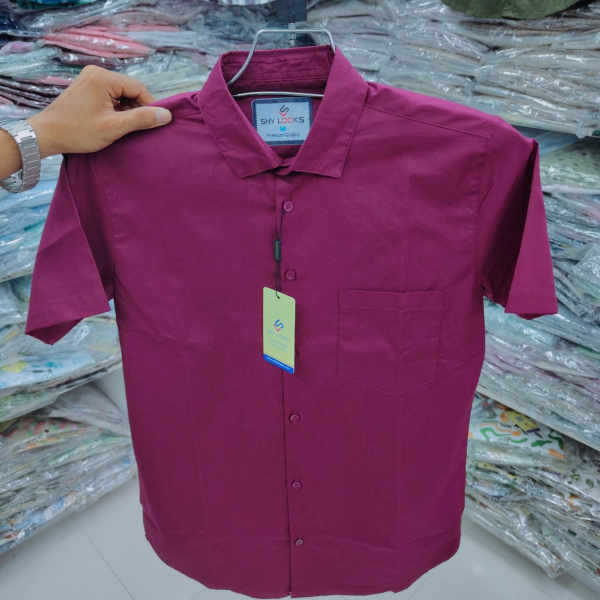 premium cotton feel half sleeve shirt for mens