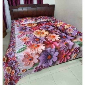 china premium 3d design bed sheet