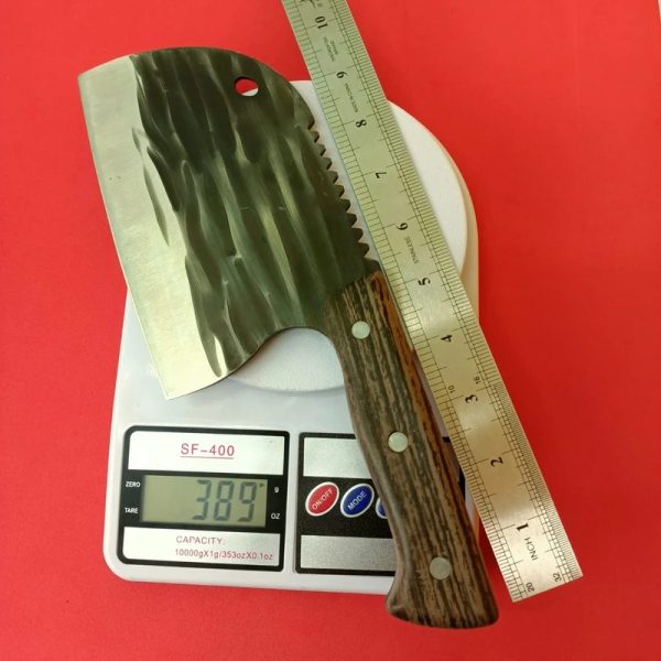 kitchen knife – damascus steel with wooden handle