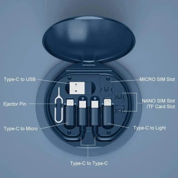 portable data cable accessories box