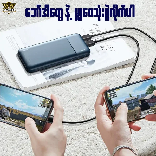 remax rpp 96 lango series dual usb ports 10000mah 2.4 power bank