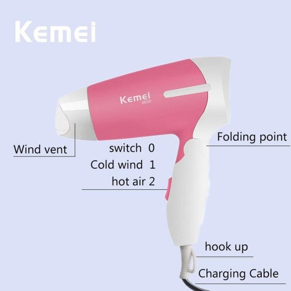 kemei km 6830 professional hair dryer for women