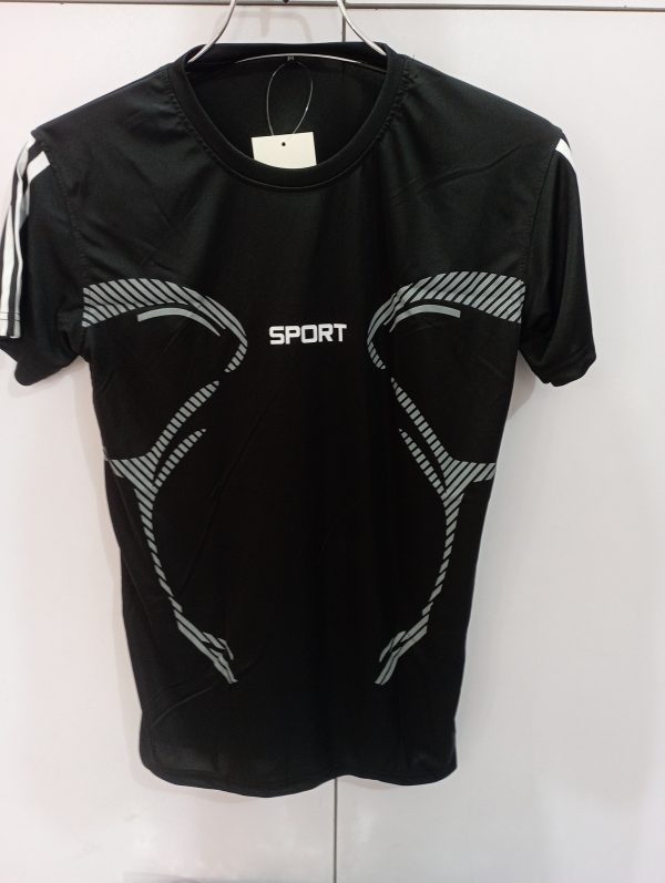 stylish comfortable sports t shirt (black)
