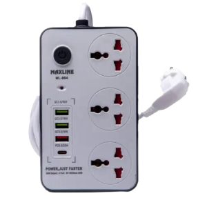 maxline ml 804 4 usb fast charging multiplug power strip