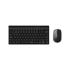 rapoo 8000gt multi mode wireless keyboard & mouse combo – black