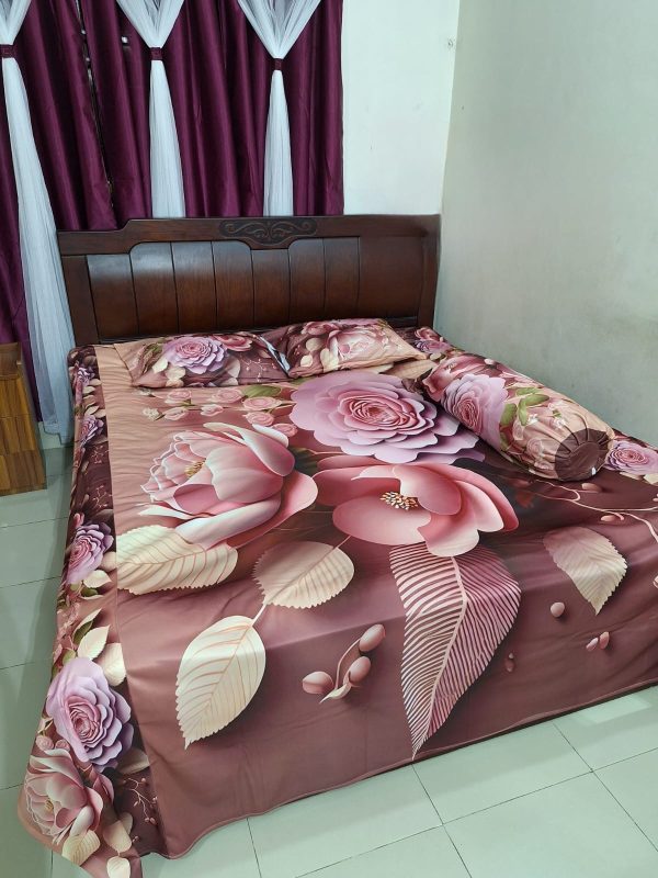 china premium 3d design bed sheet