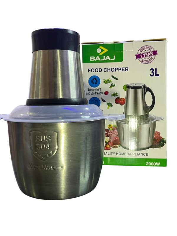 bajaj 2000 watt high power stainless steel material high quality and powerfull food chopper grinders