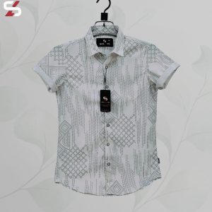 luxury popcorn half sleeve print shirt shy looks
