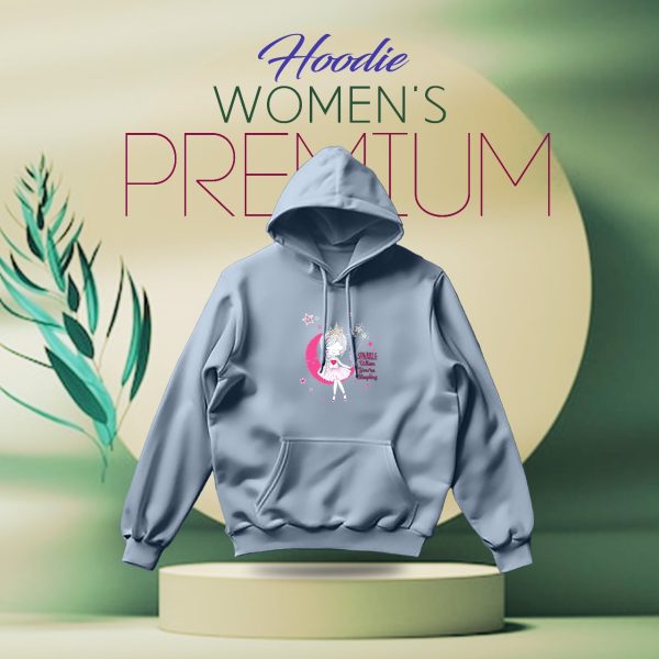 premium comfortable (baby girl sky) ladies winter hoodie