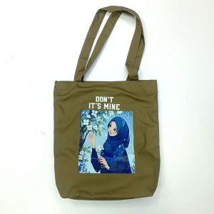 "don’t it’s mine" anime print tote bag