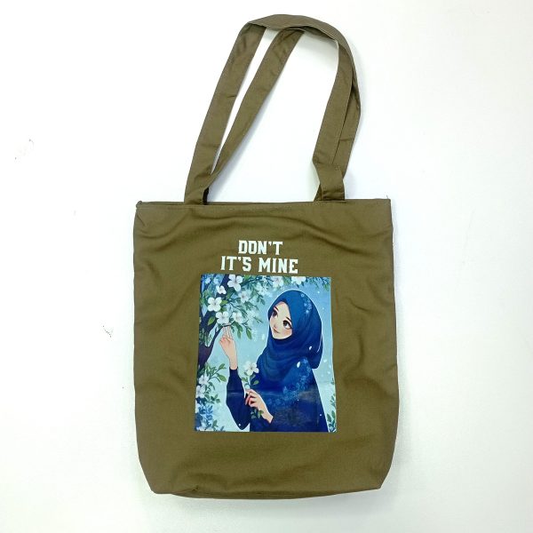 "don’t it’s mine" anime print tote bag