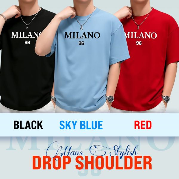 3 pcs combo men's stylish drop shoulder milano