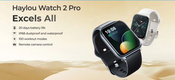 haylou watch 2 pro bt calling smart watch with spo2 dark blue