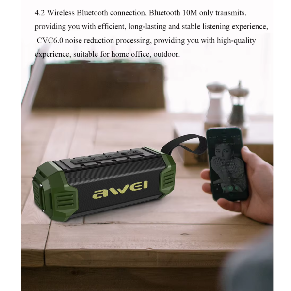 awei y280 portable bluetooth 5.0 speaker wireless soundbox