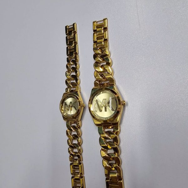 michael kors stainless steel fashionable couple watches