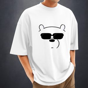 men's stylish drop shoulder (white)