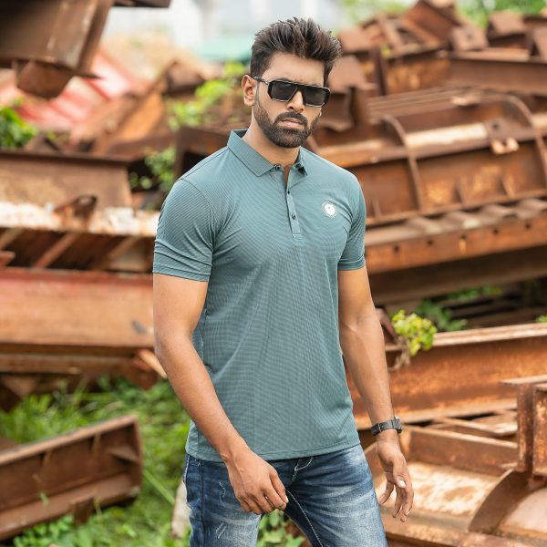 half sleeve polo shirt