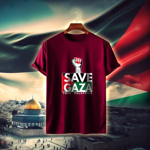 save gaza cotton t shirt