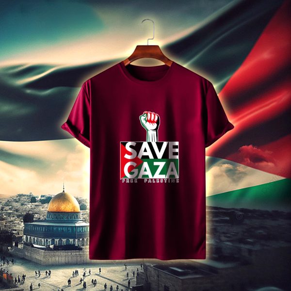 save gaza cotton t shirt
