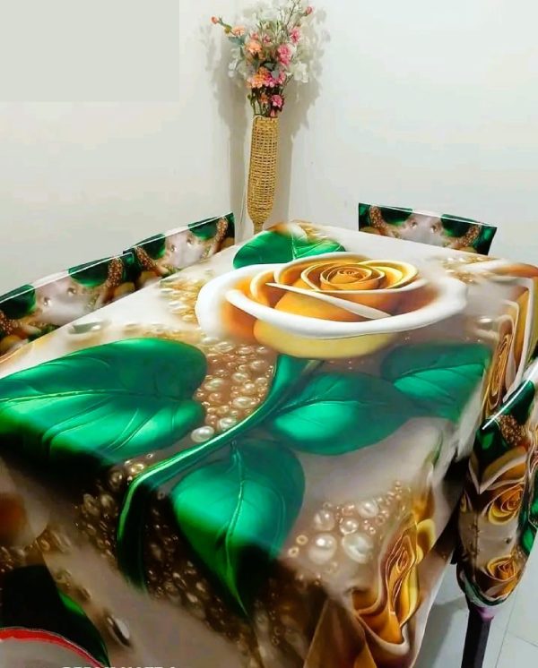 china premium 3d print table cloth set