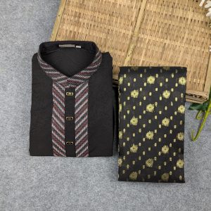 premium couple set (panjabi, jamdani saree)