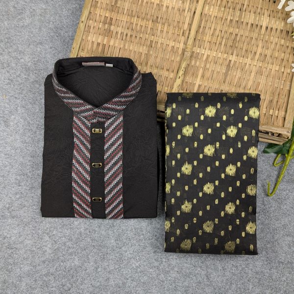 premium couple set (panjabi, jamdani saree)