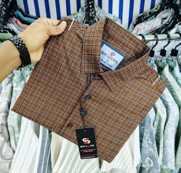 pure cotton full sleeve check shirt for men’s