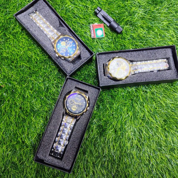 binbond b1236 brand fashion tourbillon dial quartz watches men’s luxury stainless steel + free chain cutter @ battery .