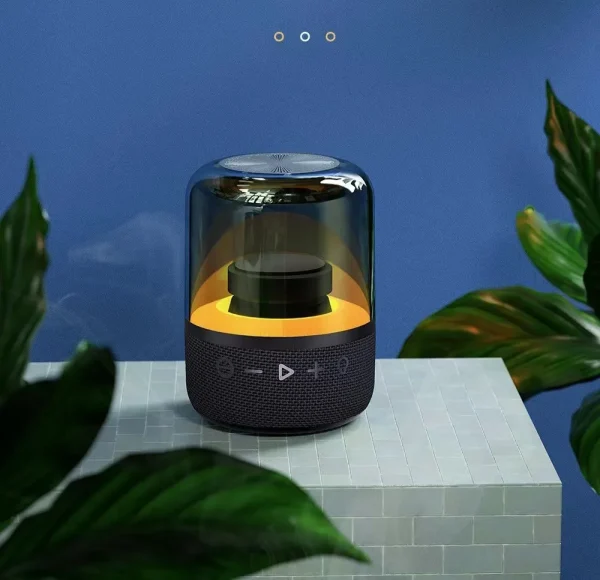 new z5 mini bluetooth 5.1 speakers outdoor waterproof noise reduction subwoofer led dazzling light wireless bluetooth