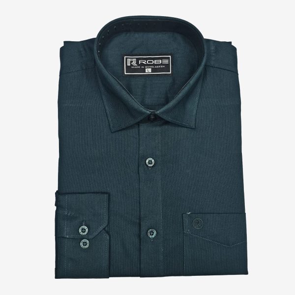cotton exclusive formal shirt ( sea grean)