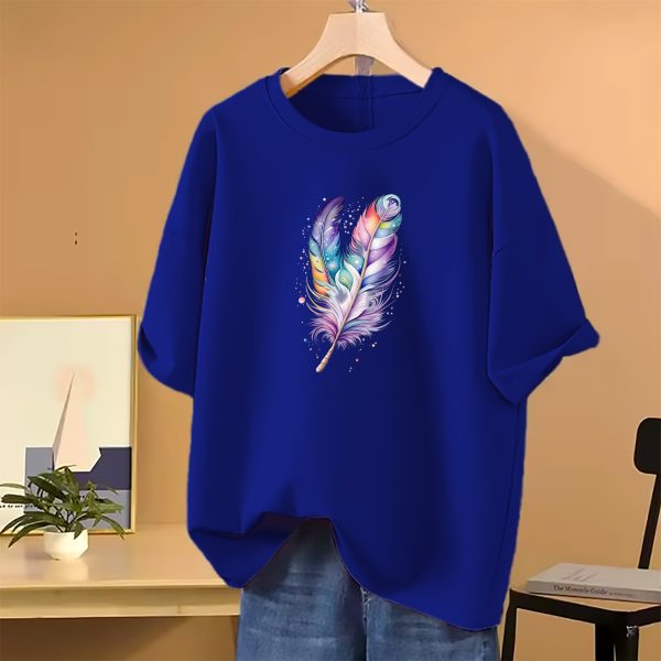 lovely drop shoulder t shirt for women