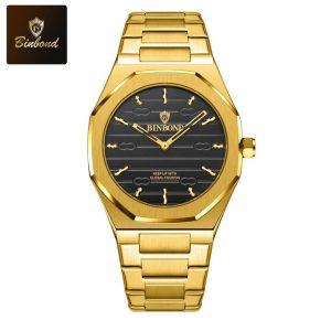 binbond 818 stainless steel quartz fashionable premium watch