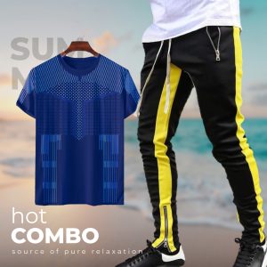 stylish sports t shirt & trouser (2pc set)