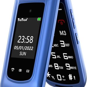 t source t203 dual display folding mobile phone (blue)