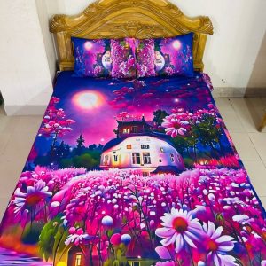 china premium 3d design bed sheet