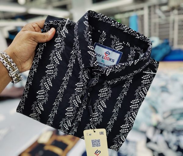 premium china lilen half sleeve shirt