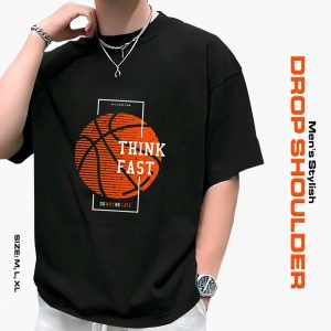 men's stylish drop shoulder t shirt