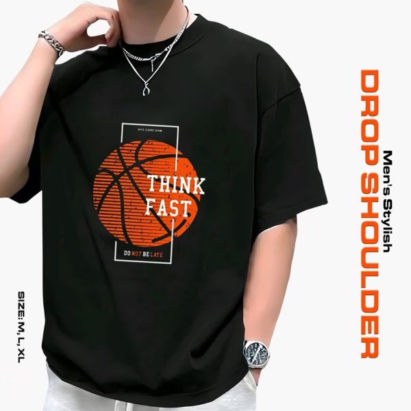 men's stylish drop shoulder t shirt