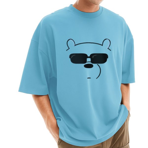 men's stylish drop shoulder (sky)