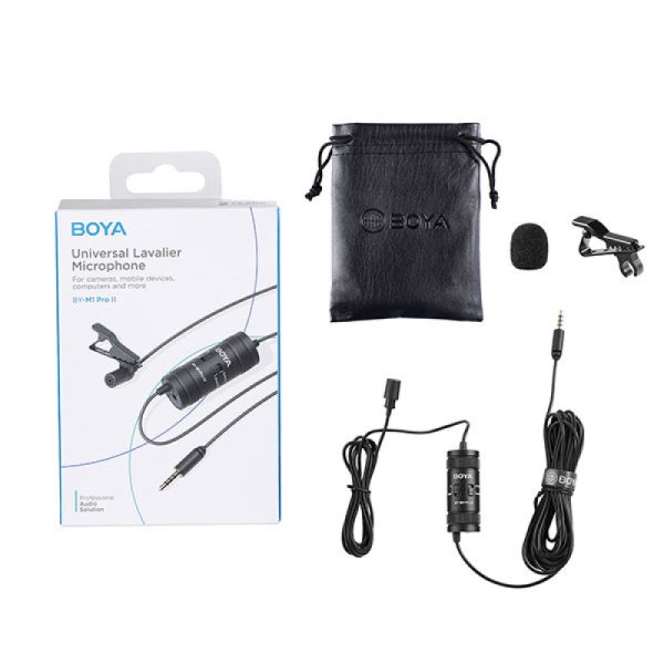 boya by m1 pro ii universal lavalier microphone no need batteries