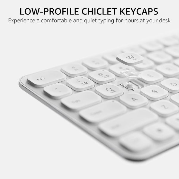 rapoo e9050l ultra slim multi mode wireless keyboard – white