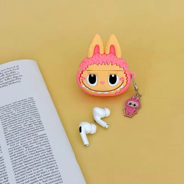 cute cartoon 3d silicone protective shell hard box earphones labubu in ear earbuds wireless blue tooth headset tws headphones
