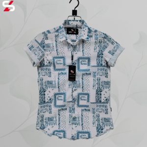 luxury popcorn half sleeve print shirt shy looks