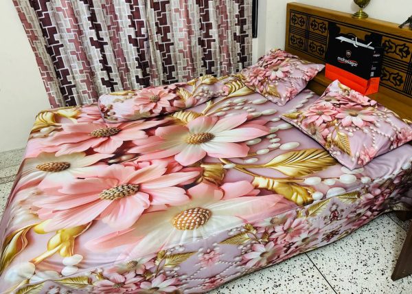 china premium 3d design bed sheet