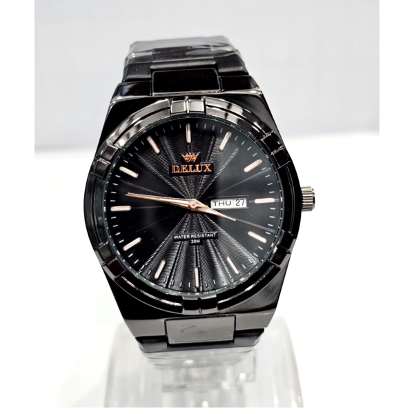 delux stainless steel digital original watch for men –