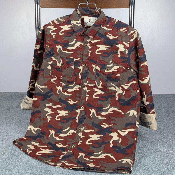 fashionable casual shirt for men (maroon)