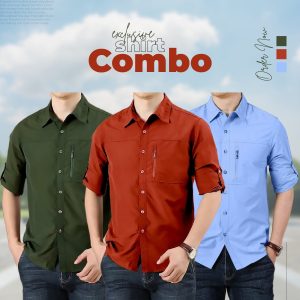 exclusive 3 piece stylish shirt combo pack