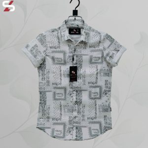 luxury popcorn half sleeve print shirt shy looks