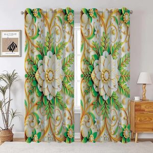 2 piece 3d print premium curtain