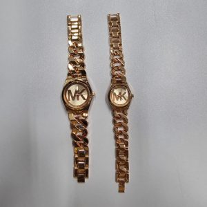 michael kors stainless steel fashionable couple watches